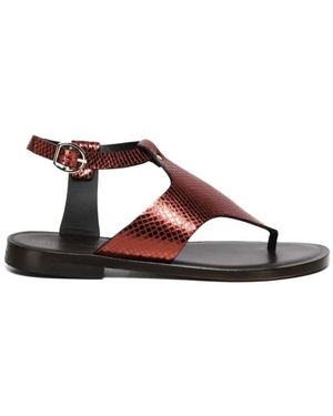 Giuliano Galiano Flat Sandals - Brown