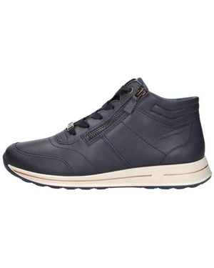 Ara Schoenen ,Blauw ,Leer Osaka 2.0 Veterschoenen Hoog