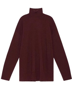 Maliparmi Cashmere Merino Trui - Paars