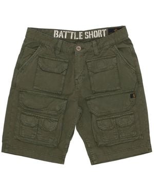 Alpha Industries Casual Shorts - Green