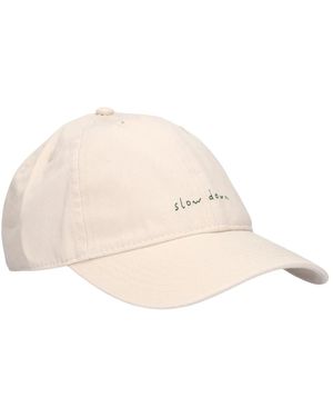 Forét Accessoires ,Katoen Slow Down Washed Cap - Naturel