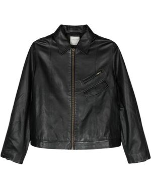 forte_forte Leather Jackets - Black