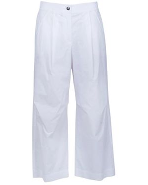 8pm Broeken ,Wit ,Katoen Pantalone Amburgo - Blauw