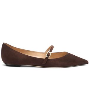 Stuart Weitzman Emilia Mary Jane Flat - Braun