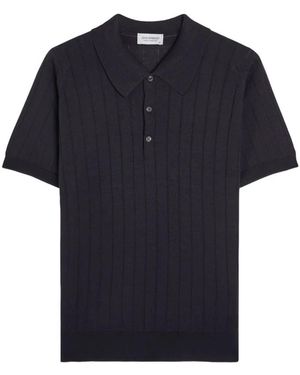 John Smedley Polo Shirts - Blue