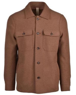 Eleventy Giacca Camicia - Bruin