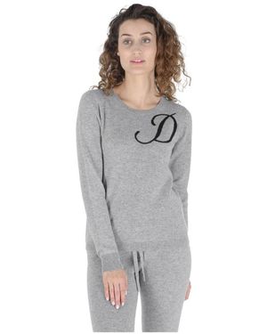 Dee Ocleppo Cashmere Sweater D Initial Lange Mouw - Grijs