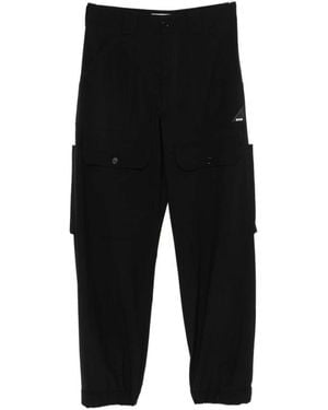 MSGM Broeken ,Zwart ,Wol Pantalone Lana