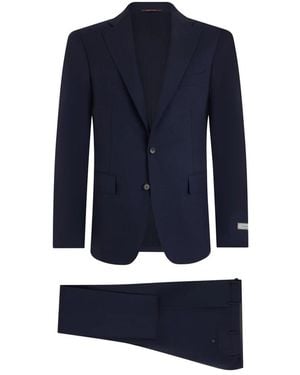 Canali Single Breasted Suits - Blue