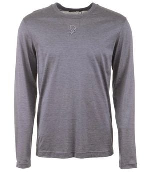 Dolce & Gabbana Long Sleeve T-Shirts - Grey