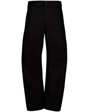 Lemaire Wide Trousers - Black