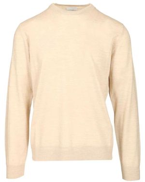 Ballantyne Round-Neck Knitwear - Natural