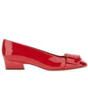 Ferragamo Court Shoes - Red