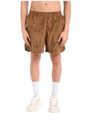 Acupuncture Casual Shorts - Marrone