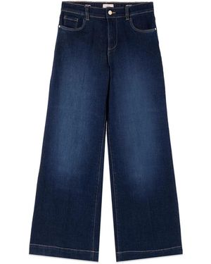 Oltre Wide Jeans - Azul