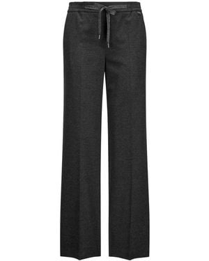 Marc Cain Broeken ,Zwart ,Wol Washington Wijde Broek