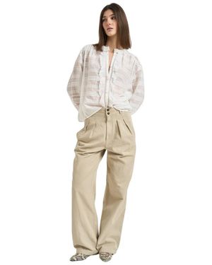 Isabel Marant Overhemden ,Wit ,Katoen Lace Blouse - Naturel
