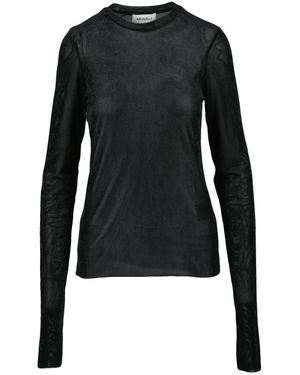 MEIMEIJ Tops ,Zwart ,Polyester Sottogiacca Garzato