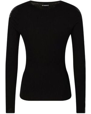 Pinko Round-Neck Knitwear - Negro