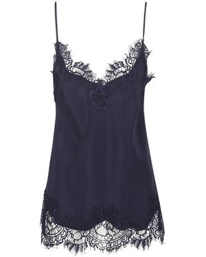 Gold Hawk Sleeveless Tops - Azul