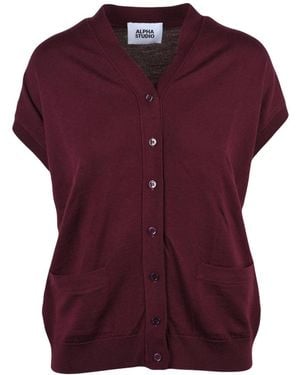 Alpha Studio V-Neck Knitwear - Viola