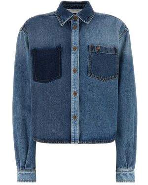 Philosophy Di Lorenzo Serafini Denim Shirts - Blu