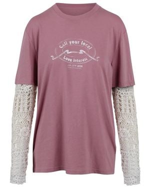 Marco Rambaldi Long Sleeve Tops - Purple