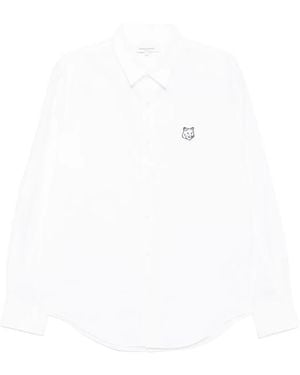 Maison Kitsuné Formal Shirts - White