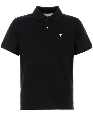 Ami Paris Tops ,Zwart ,Polo Shirts