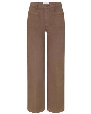 FRAME Wide Trousers - Marrón