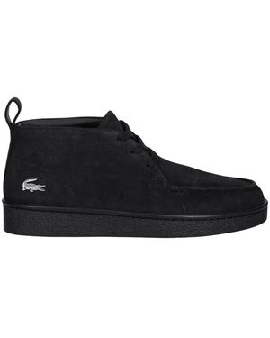 Lacoste Schoenen ,Zwart ,Suède Baseshot Chukka Sneaker