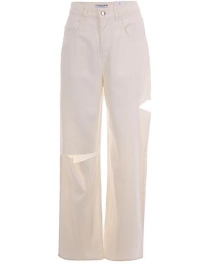 ICON DENIM Wide Jeans - White