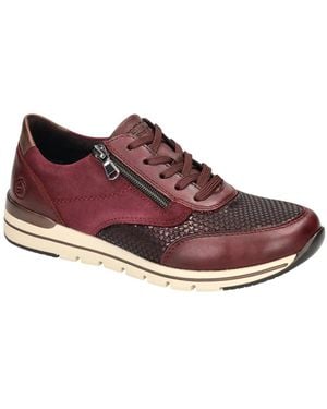 Remonte Schoenen ,Rood ,Leer R6714-30 Sneaker