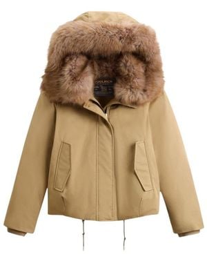 Woolrich Jassen ,Leer Geïsoleerde Parka - Naturel