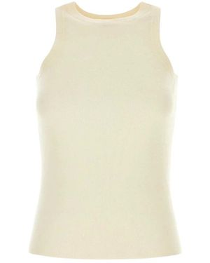 Co. Tops ,Wit ,Kasjmier Fijne Kasjmier Tanktop - Geel