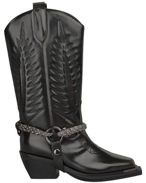Alma En Pena. Cowboy Boots - Negro