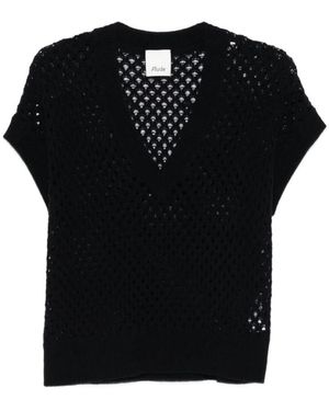 Allude V-Neck Knitwear - Negro