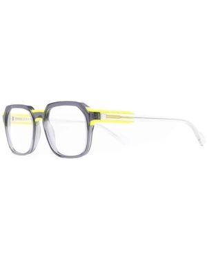 Face A Face Glasses - Metallic