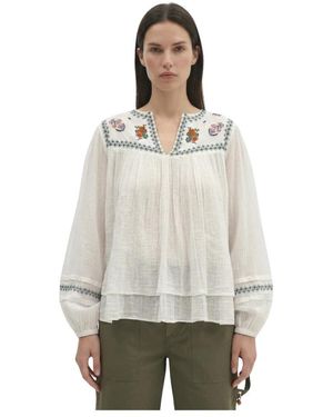 Berenice Overhemden ,Wit ,Katoen Carmena Blouse - Naturel