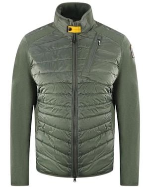 Parajumpers Jayden thyme bimaterial jacke - Grün