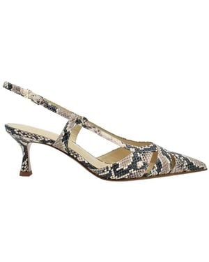 Sergio Levantesi Python Print Pumps - Mettallic