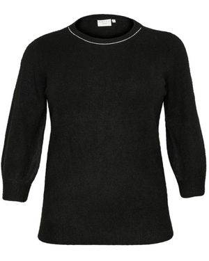 Kaffe Schwarzer Deep Cc Pullover Sweater