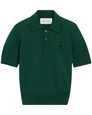 Ami Paris Tops ,Groen ,Wol Adc Polo