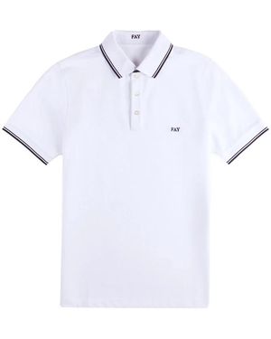 Fay Polo Shirts - White