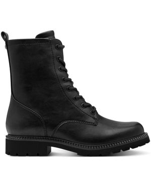 Tamaris Lace-Up Boots - Nero