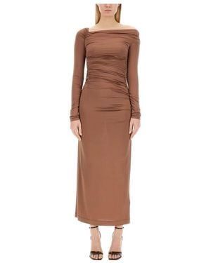 Helmut Lang Maxi Dresses - Marrone