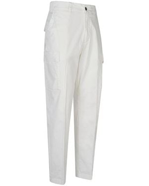 Eleventy Straight Trousers - White