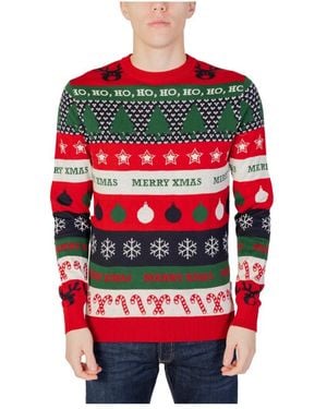 Only & Sons Round-Neck Knitwear - Rojo