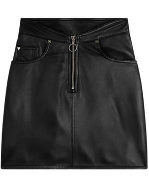 Fiorucci Leather Skirts - Negro