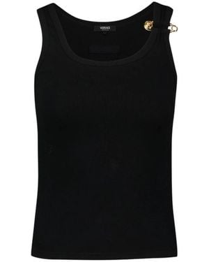 Versace Sleeveless Tops - Negro